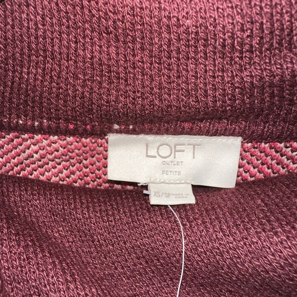 LOFT petite holiday sweater poncho turtleneck new‎ with tags size XS - Picture 3 of 6